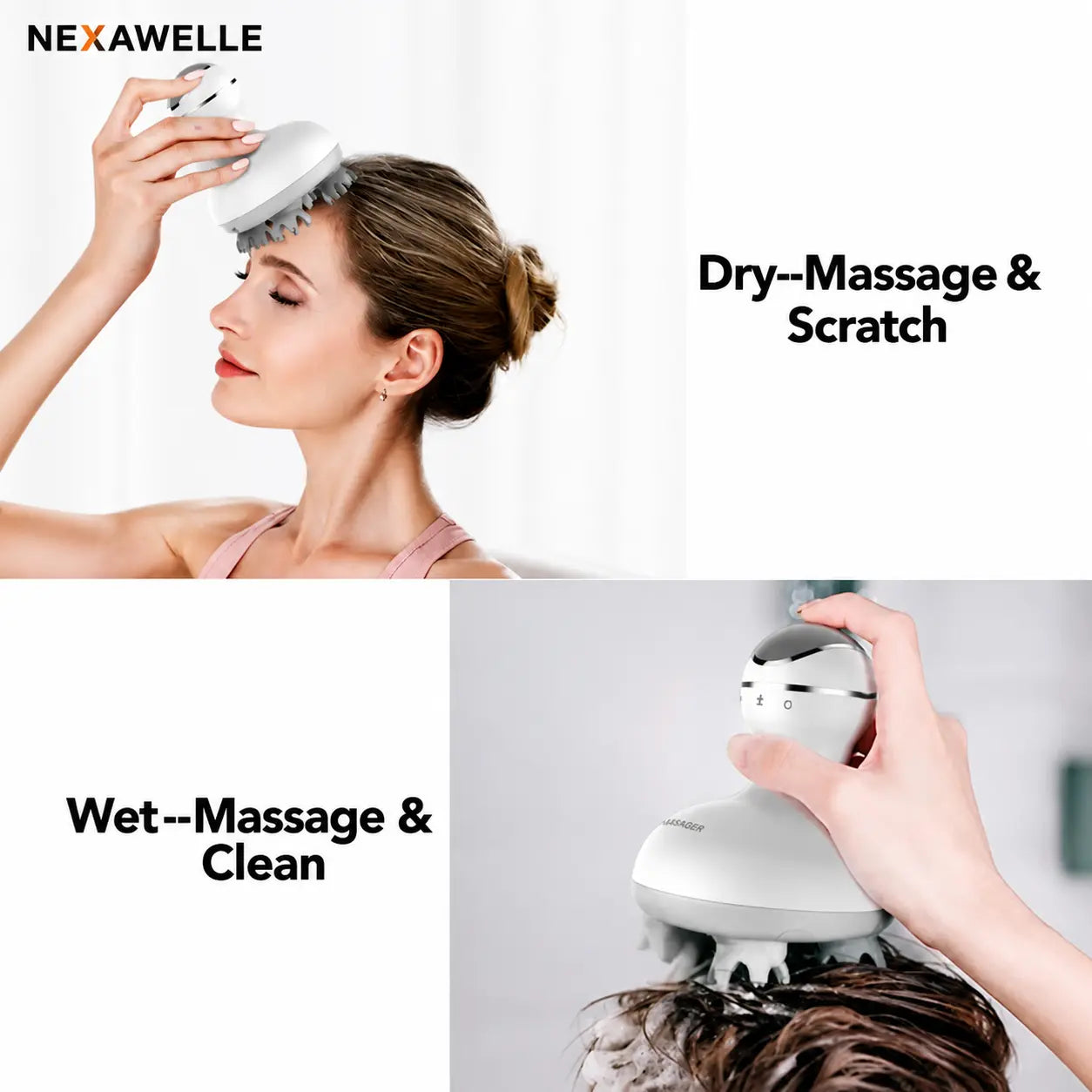 NexaWelle Cordless Scalp Massager