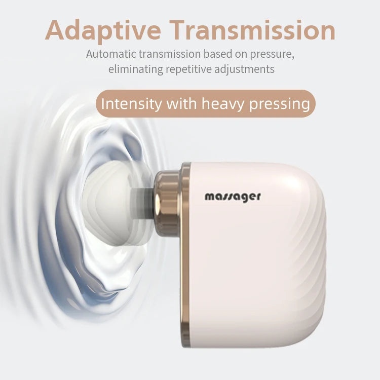 Smart Library Custom Handheld Compact Mini Deep Tissue Muscle Portable Fascia Massage Gun For Vibration Body Deep Percussion Mas