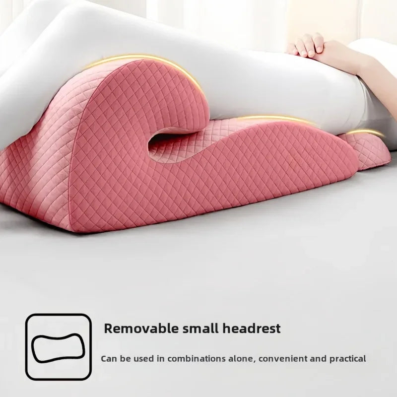 Ergonomic Pillow, Supports Posture in Any Position Cervical Traction Pillows Body Relaxation Anti Snoring, Ideal for Massage