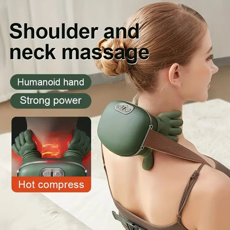 Neck Massager 2026  Electric Shoulder & Cervical Massage Deep Tissue Body Massager Almost Real Person Massager