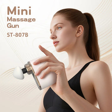 Smart Library Custom Handheld Compact Mini Deep Tissue Muscle Portable Fascia Massage Gun For Vibration Body Deep Percussion Mas